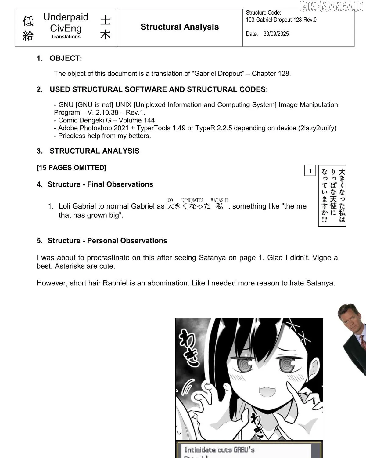 Gabriel Dropout Chapter 128 page 2 - 