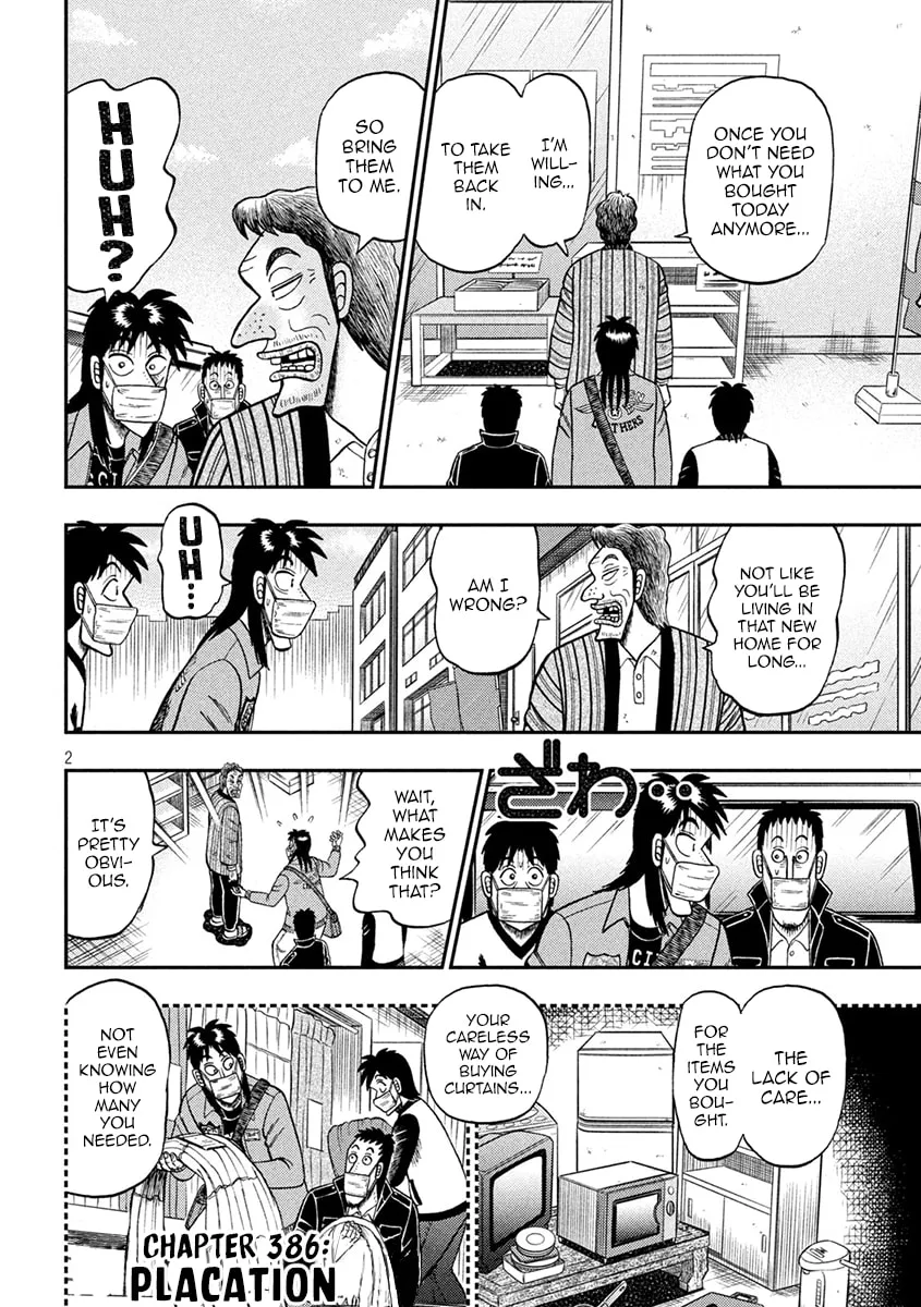 Gambling Outcast Kaiji: The 2.4 Billion Escape Arc - Kaiji Part 6 Chapter 386 page 2 - 
