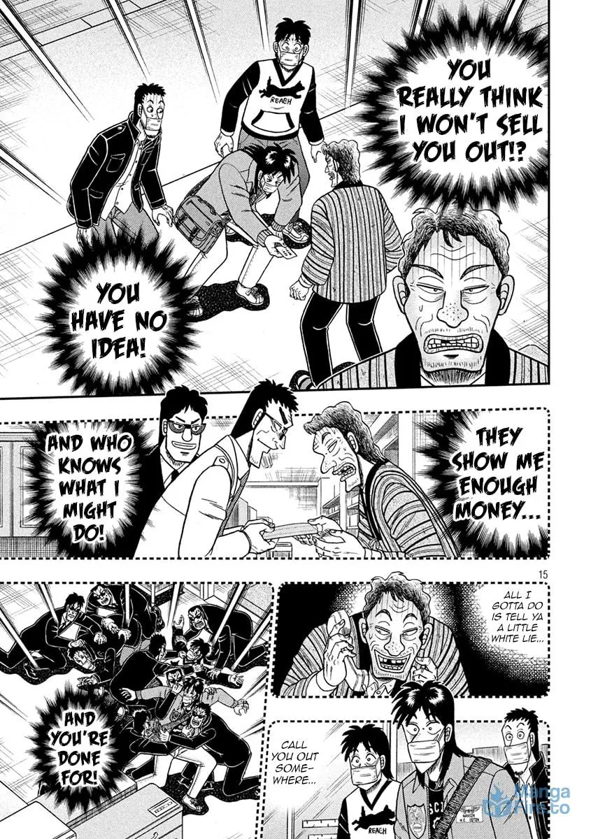 Gambling Outcast Kaiji: The 2.4 Billion Escape Arc - Kaiji Part 6 Chapter 386 page 15 - 