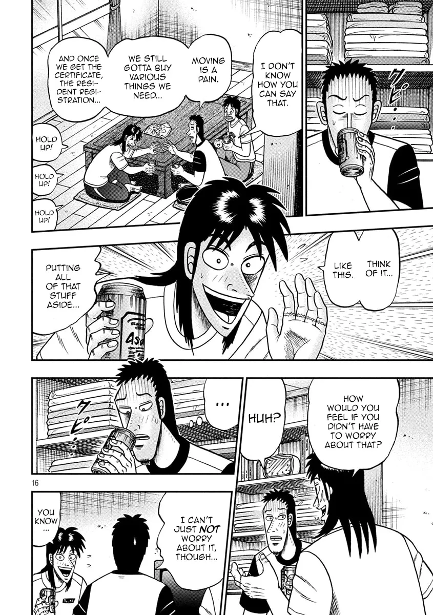 Gambling Outcast Kaiji: The 2.4 Billion Escape Arc - Kaiji Part 6 Chapter 392 page 16 - 