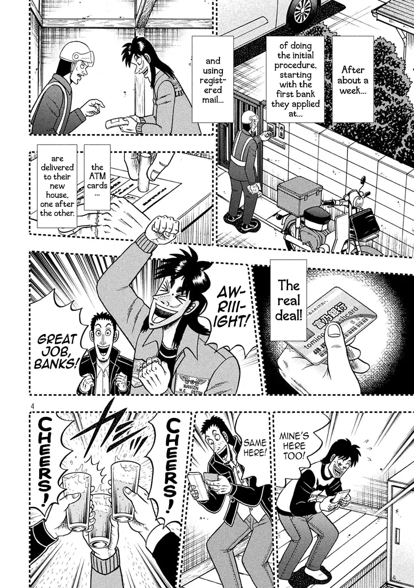 Gambling Outcast Kaiji: The 2.4 Billion Escape Arc - Kaiji Part 6 Chapter 396 page 4 - 