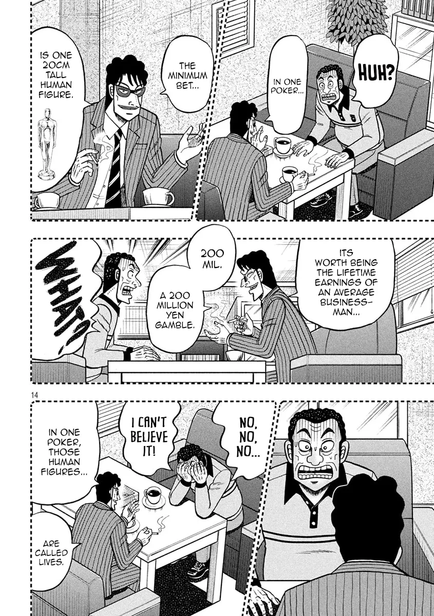 Gambling Outcast Kaiji: The 2.4 Billion Escape Arc - Kaiji Part 6 Chapter 398 page 14 - 