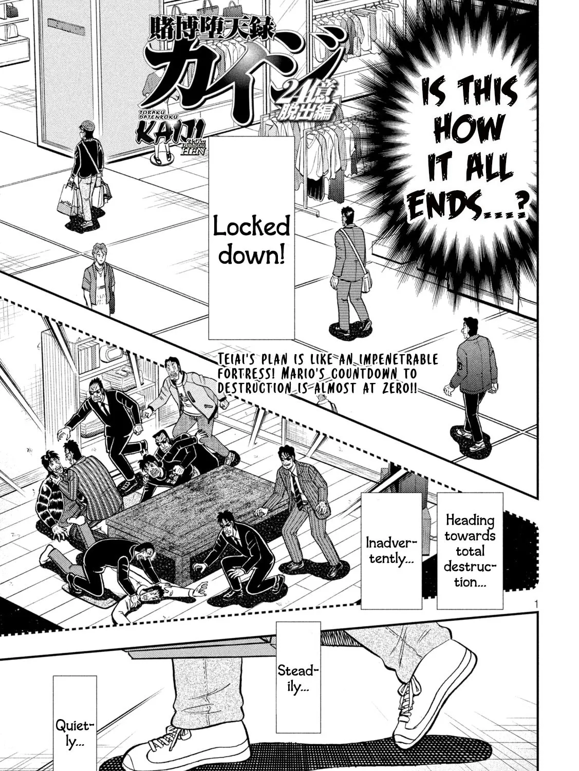 Gambling Outcast Kaiji: The 2.4 Billion Escape Arc - Kaiji Part 6 Chapter 405 page 1 - 