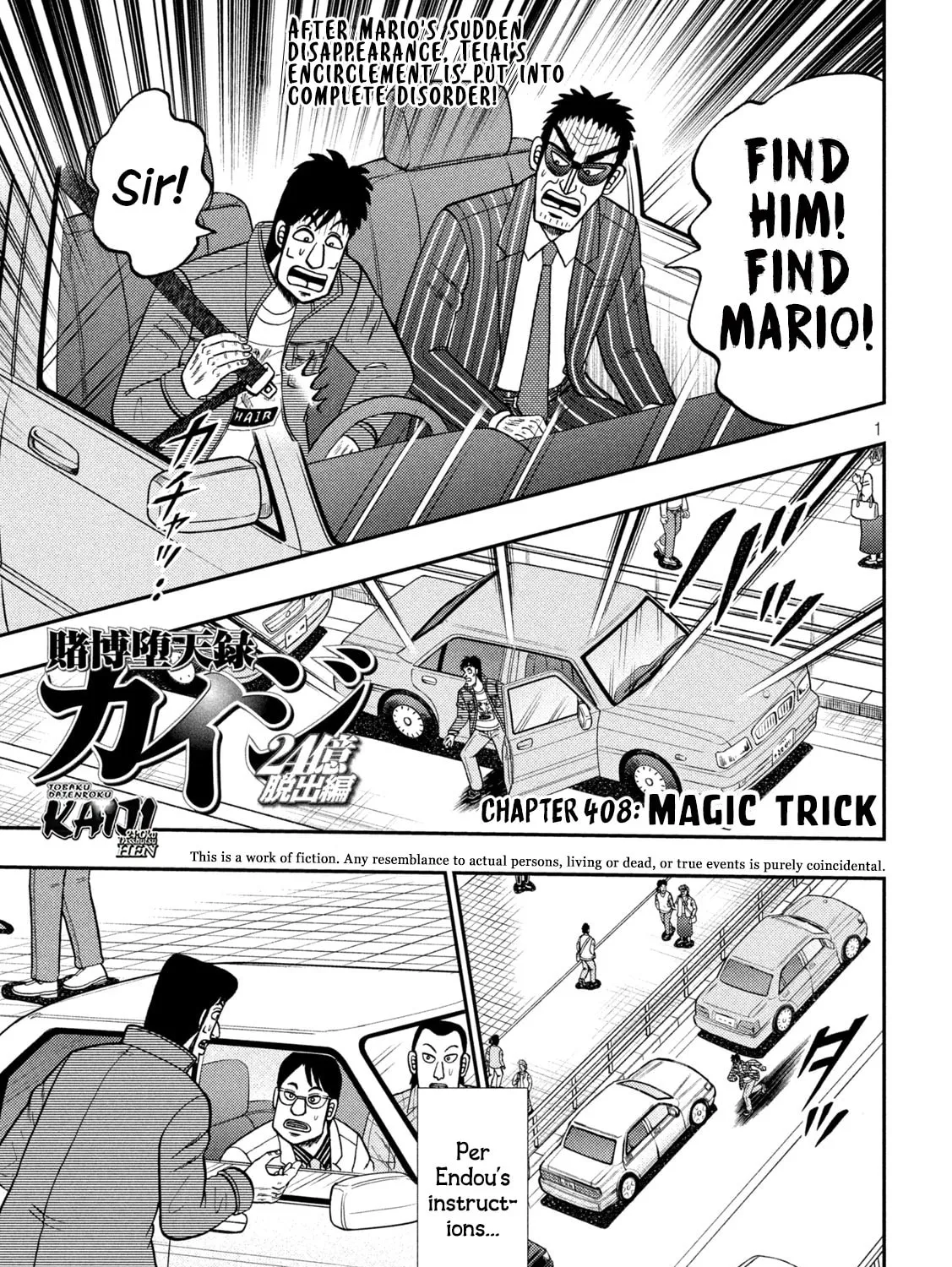 Gambling Outcast Kaiji: The 2.4 Billion Escape Arc - Kaiji Part 6 Chapter 408 page 1 - 