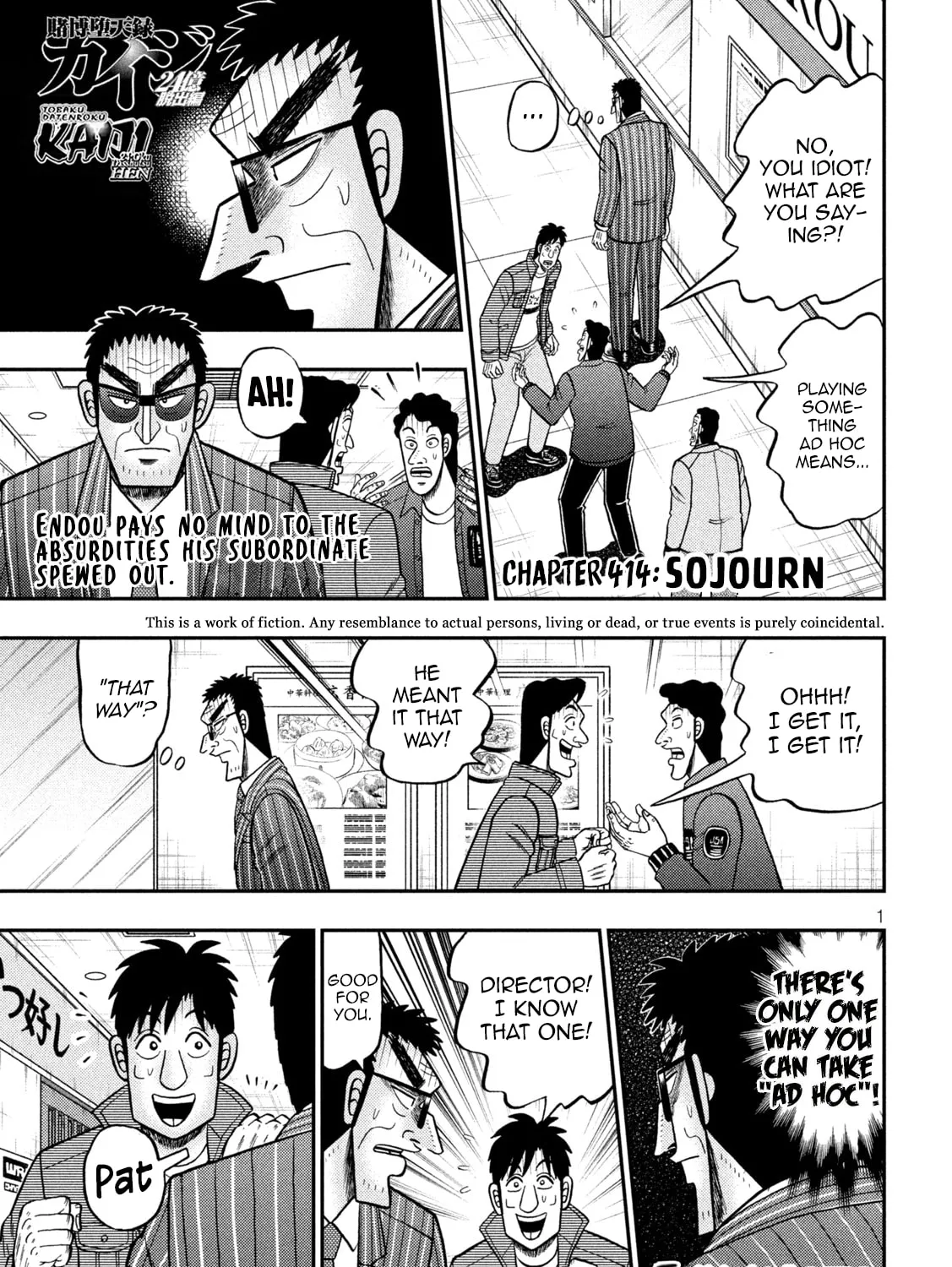 Gambling Outcast Kaiji: The 2.4 Billion Escape Arc - Kaiji Part 6 Chapter 414 page 1 - 