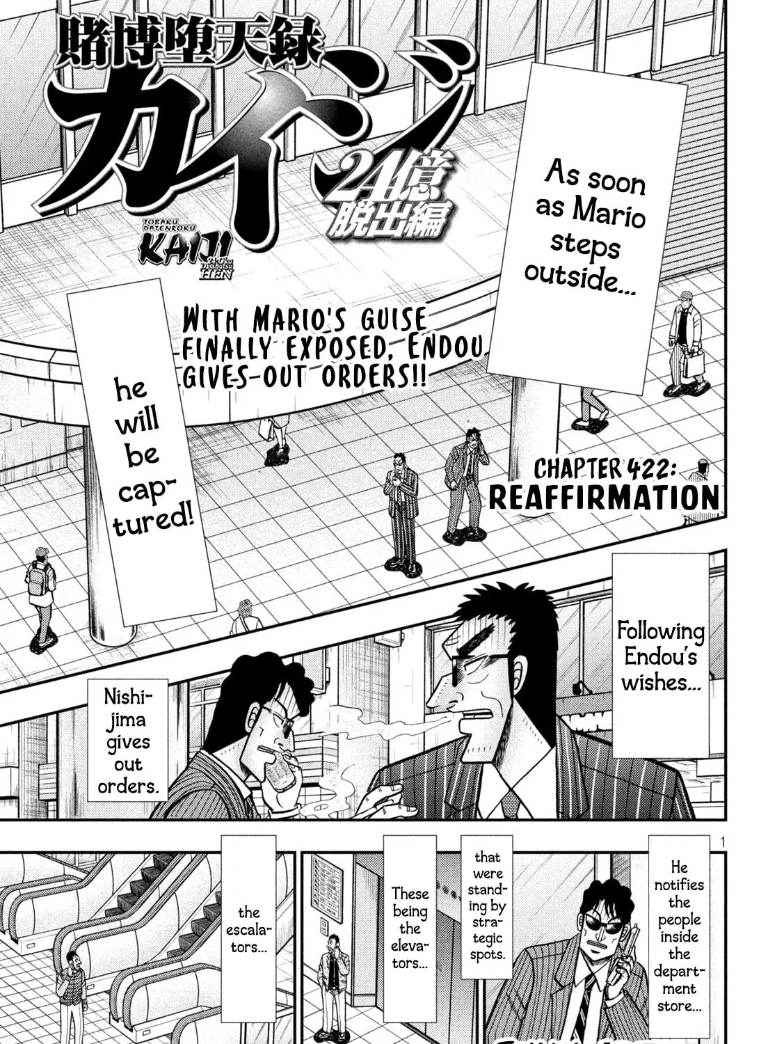 Gambling Outcast Kaiji: The 2.4 Billion Escape Arc - Kaiji Part 6 Chapter 422 page 1 - 