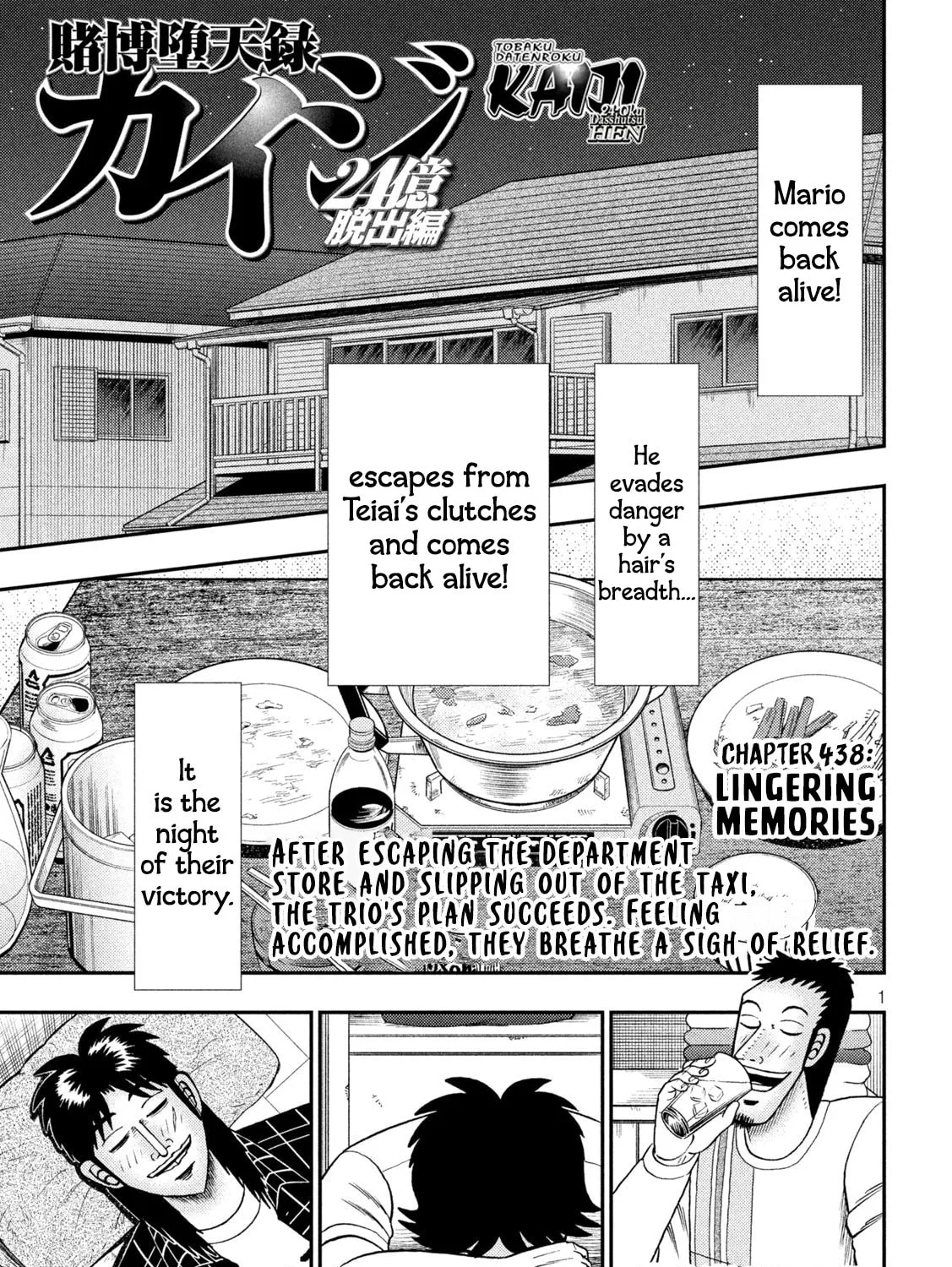 Gambling Outcast Kaiji: The 2.4 Billion Escape Arc - Kaiji Part 6 Chapter 438 page 1 - 