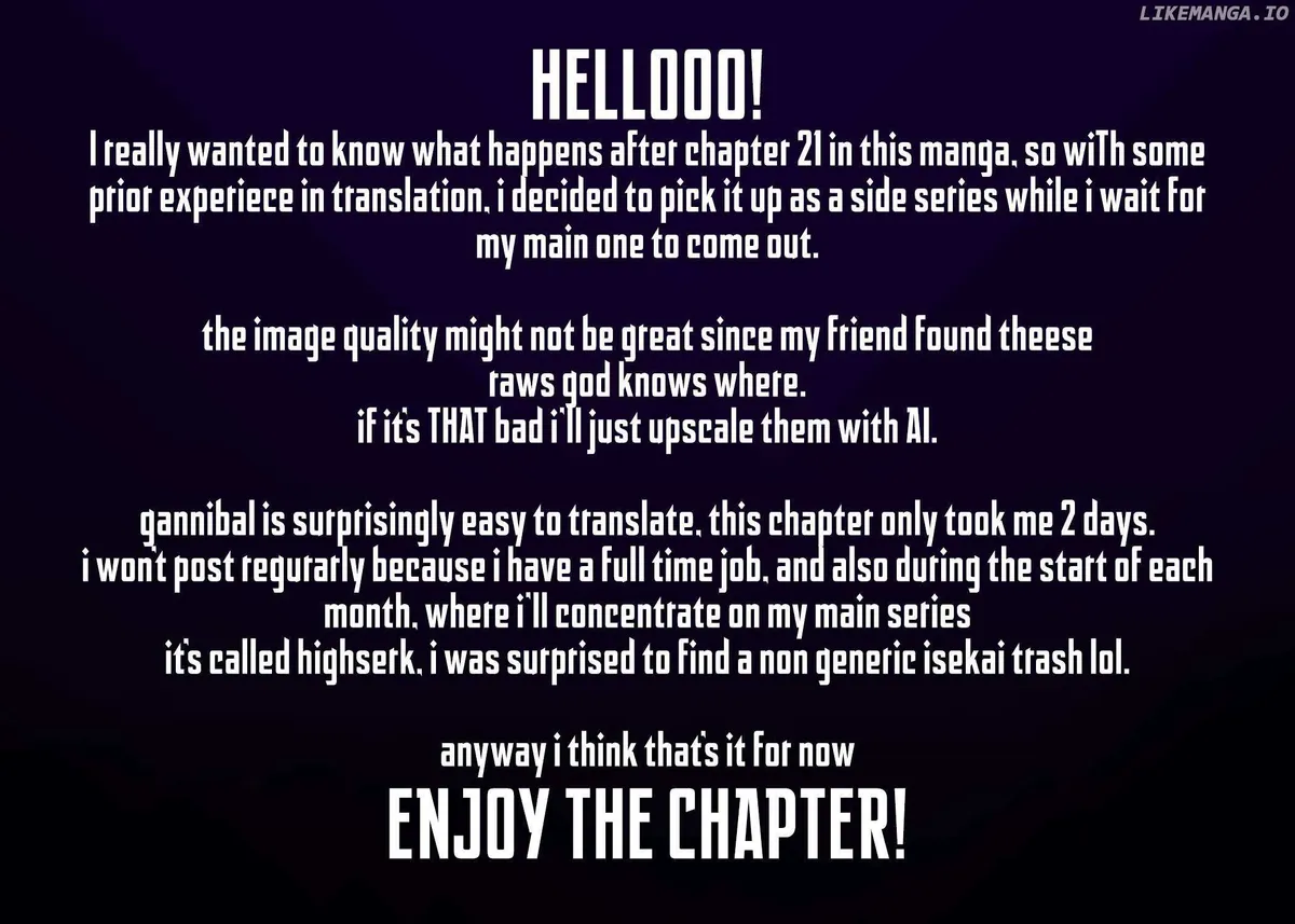Gannibal Chapter 22 page 1 - 