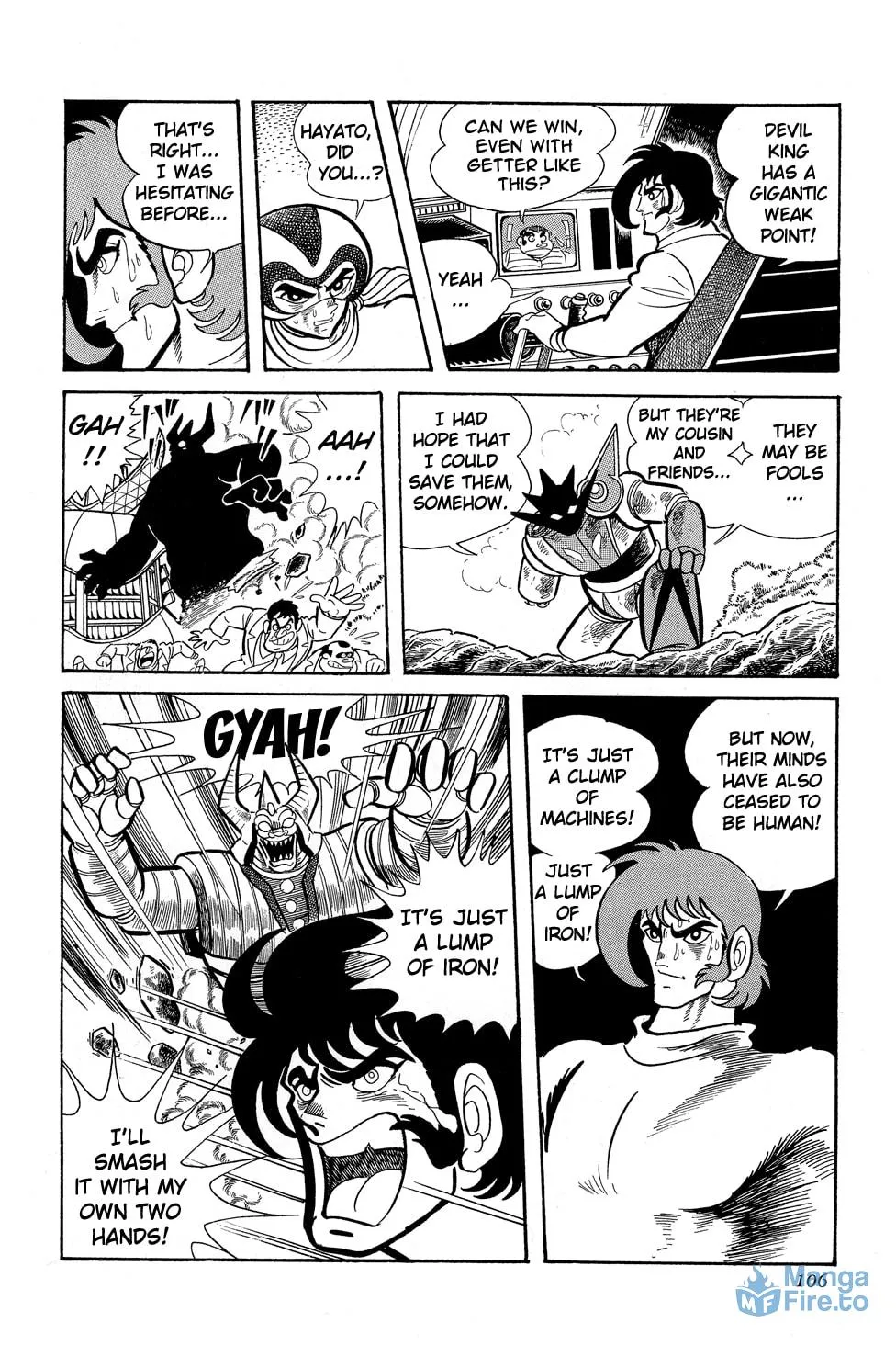 Getter Robo G Chapter 1 page 106 - 