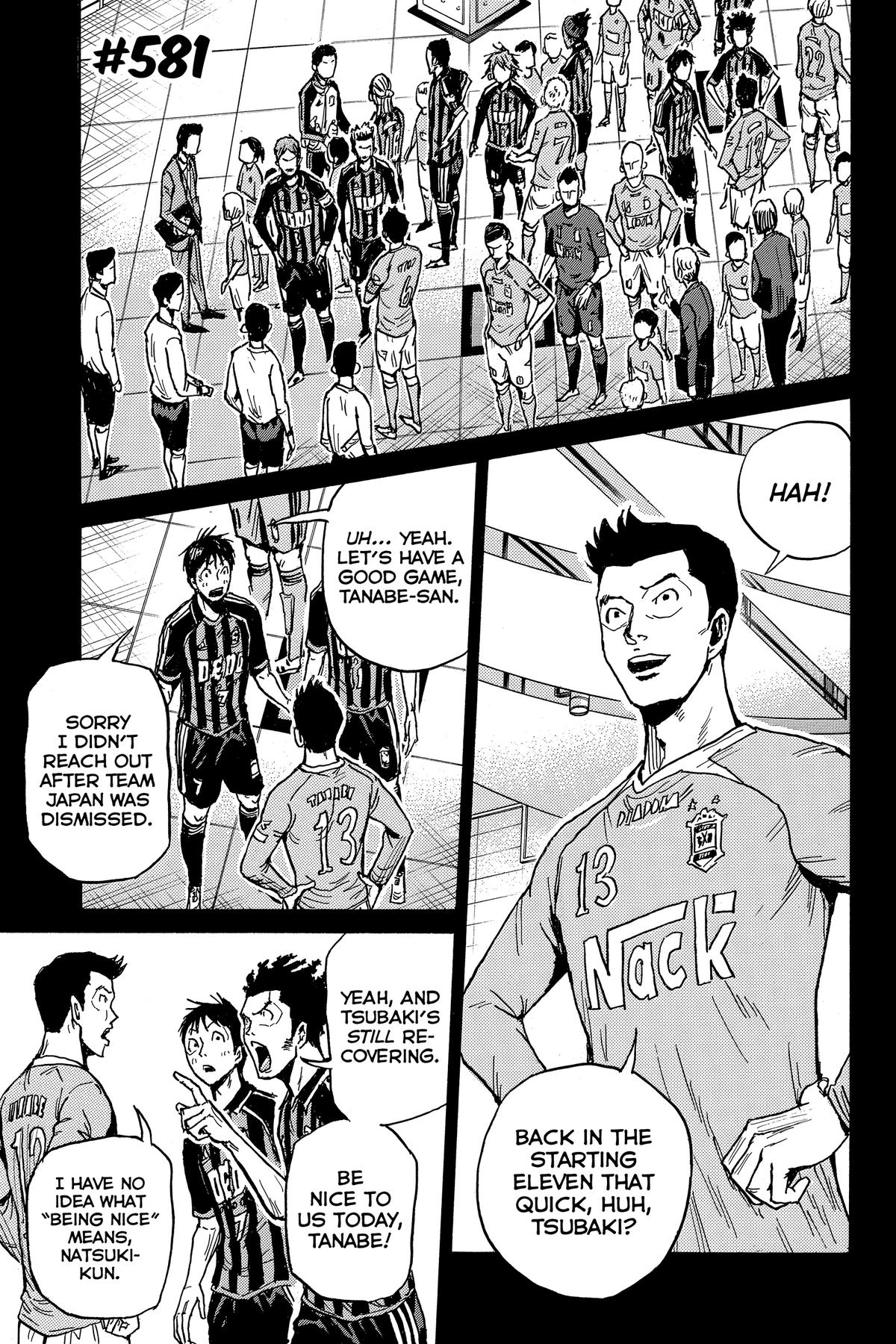 Giant Killing Chapter 581 page 1 - 