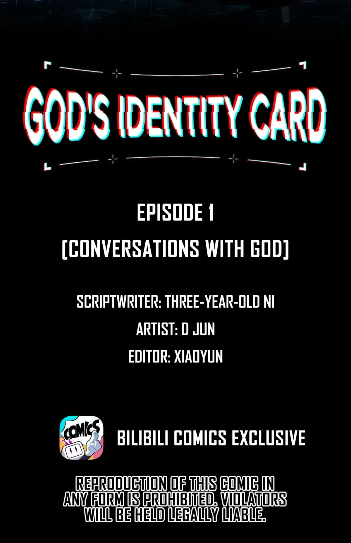 God's Identity Card Chapter 1 page 2 - 