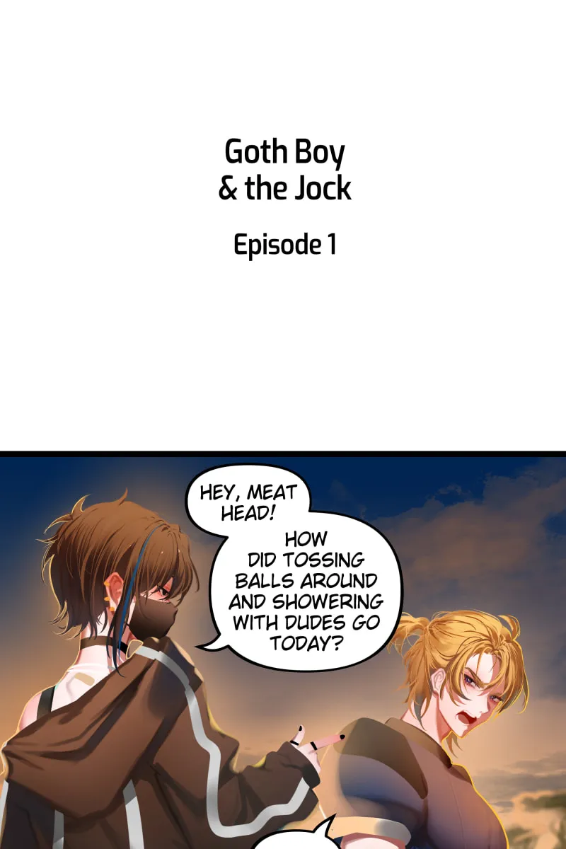 Goth Boy & The Jock Chapter 1 page 1 - 
