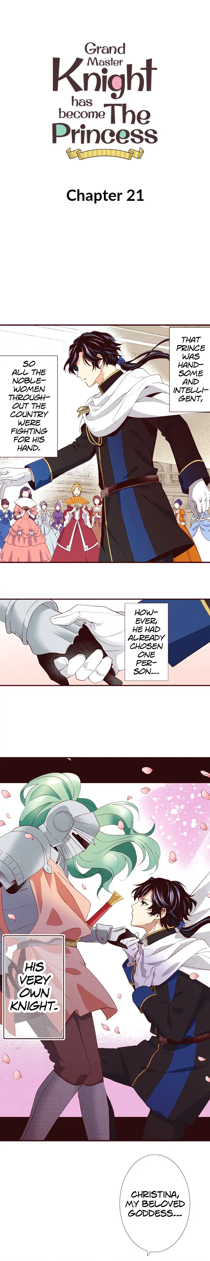 Grand Master Knight Has Become the Princess Chapter 21 page 1 - 