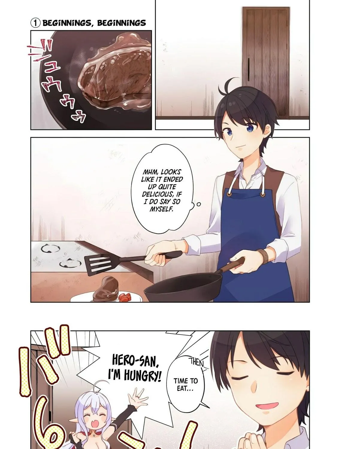Hara Peko Mao to Horyo Yusha! Mao ga Ore no Heya ni Meshi wo Gui ni Kuru Ndaga Chapter 1 page 4 - 