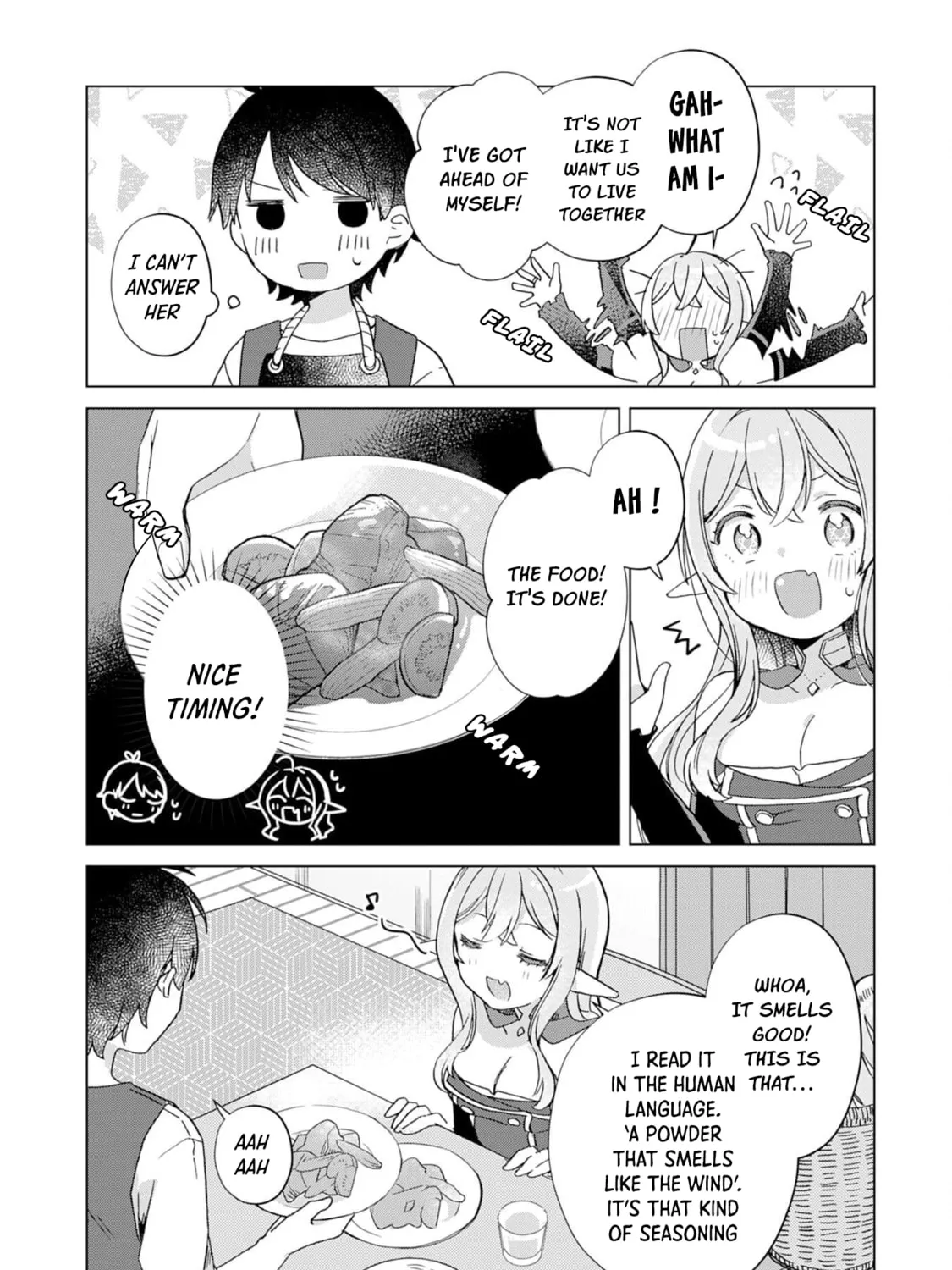 Hara Peko Mao to Horyo Yusha! Mao ga Ore no Heya ni Meshi wo Gui ni Kuru Ndaga Chapter 6 page 56 - 