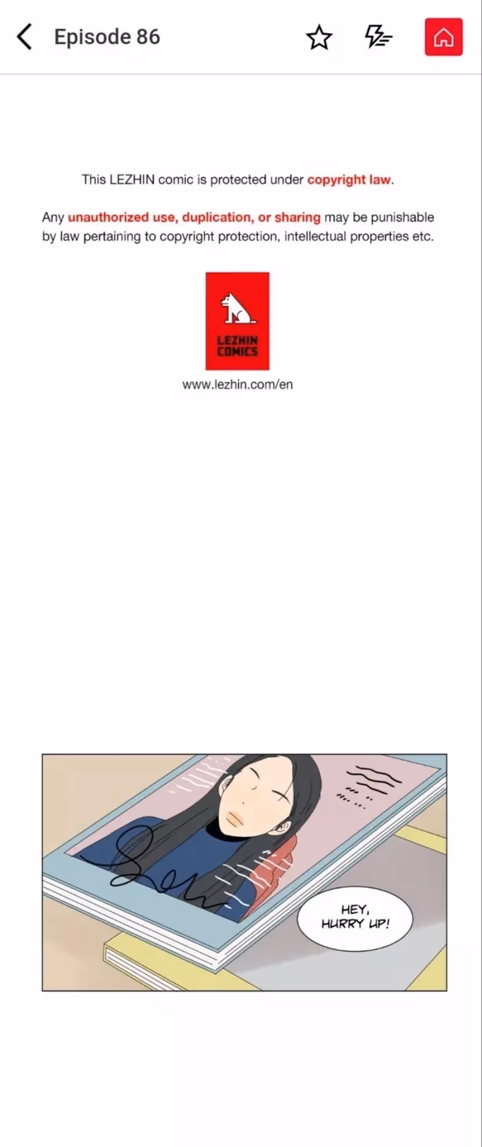 Heesu in Class 2 Chapter 86 page 1 - 