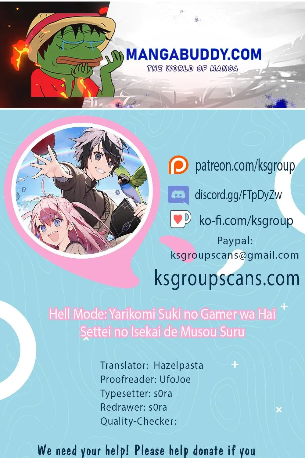 Hell Mode – Yarikomi Suki no Gamer wa Haisettei no Isekai de Musou Suru Chapter 39 page 1 - 