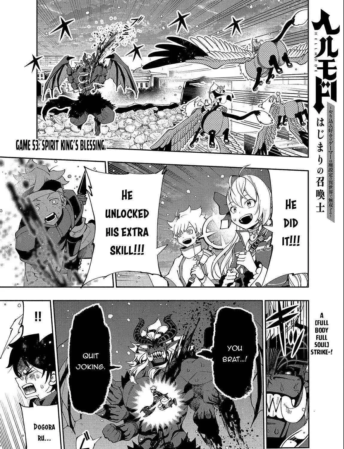 Hell Mode – Yarikomi Suki no Gamer wa Haisettei no Isekai de Musou Suru Chapter 53 page 2 - 
