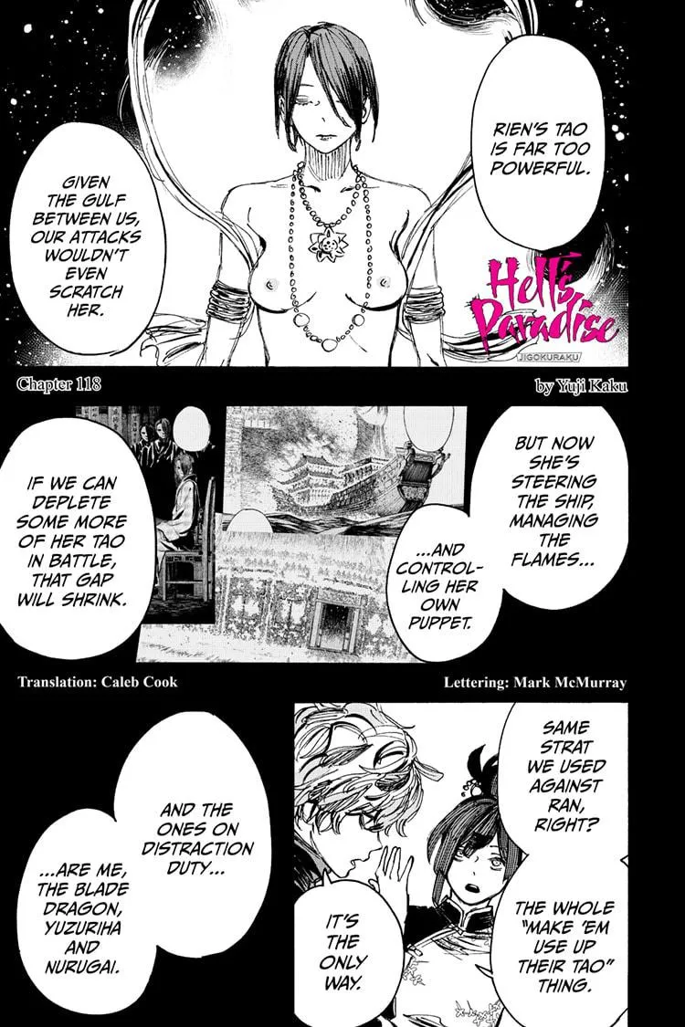Hell's Paradise: Jigokuraku Chapter 118 page 1 - 