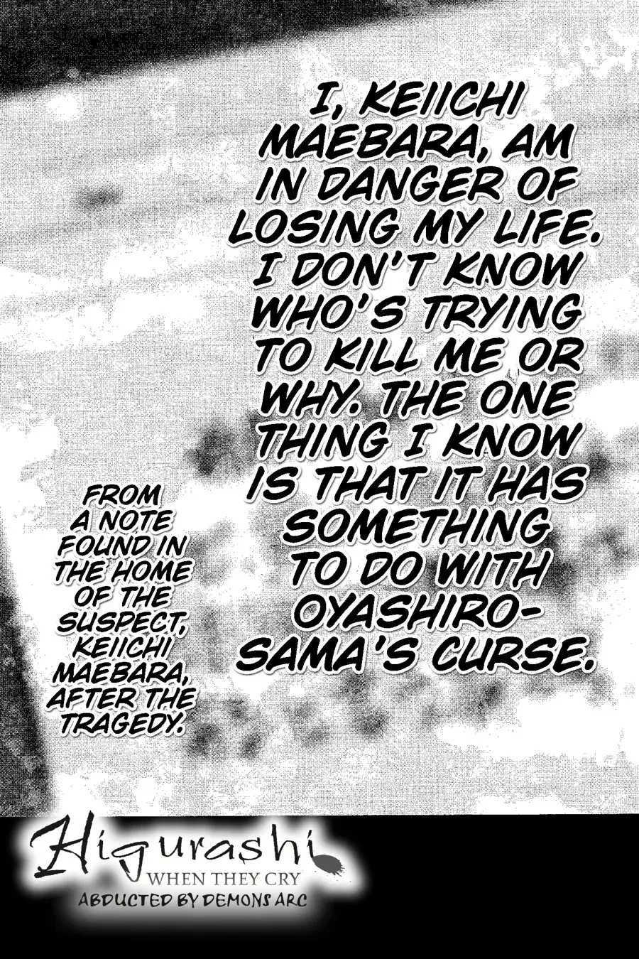 Higurashi WHEN THEY CRY: Abducted by Demons Arc Chapter 3 page 58 - 