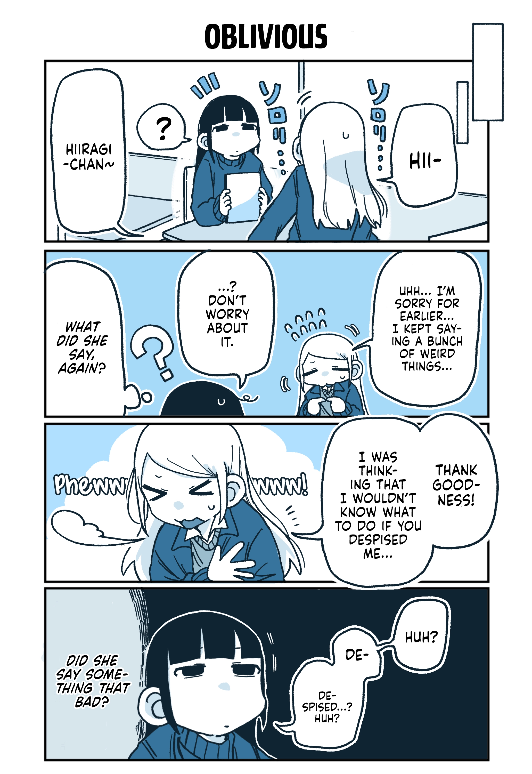 Hiiragi-chan & Tomikawa-chan Chapter 73 page 1 - 