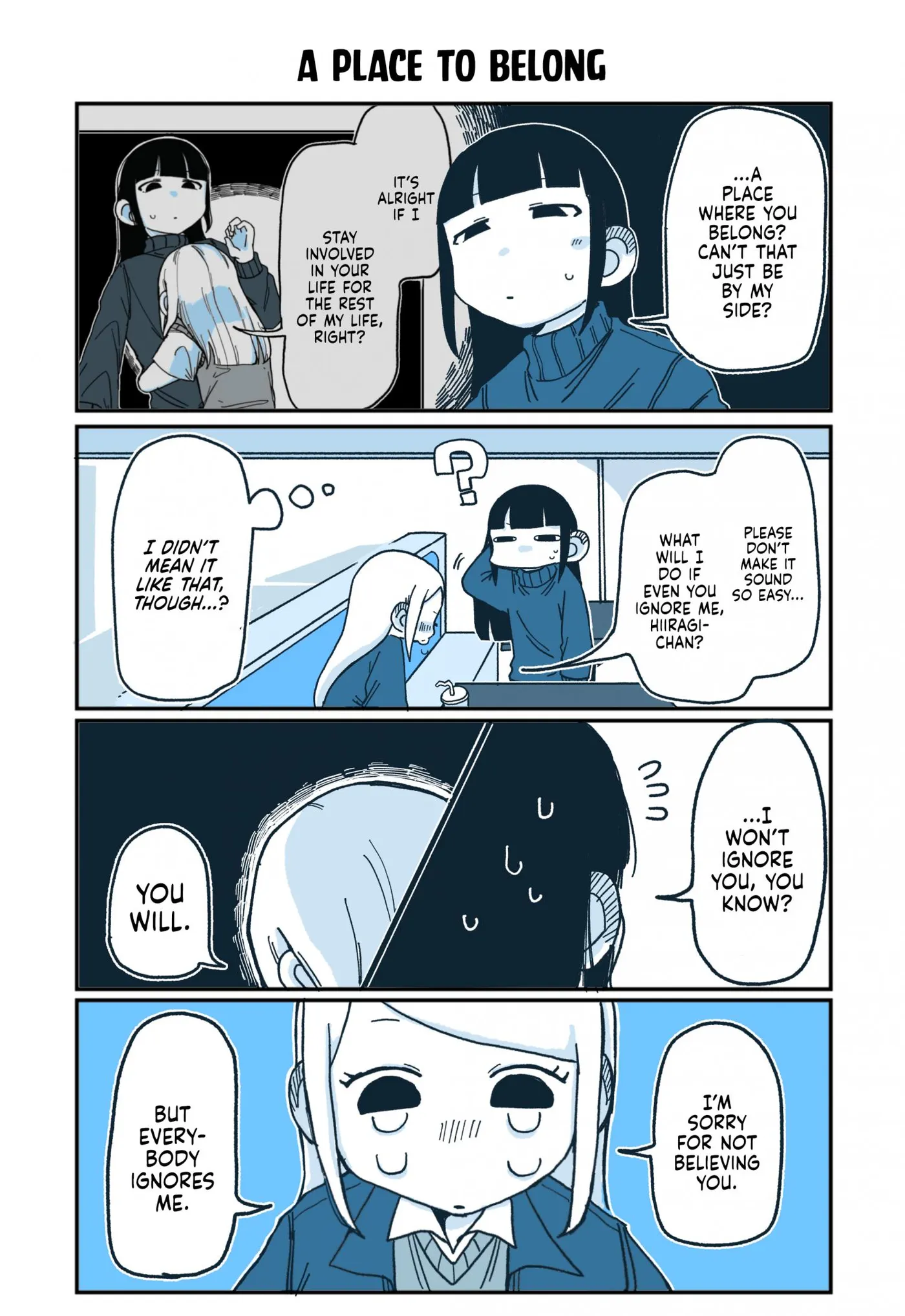 Hiiragi-chan & Tomikawa-chan Chapter 87 page 1 - 
