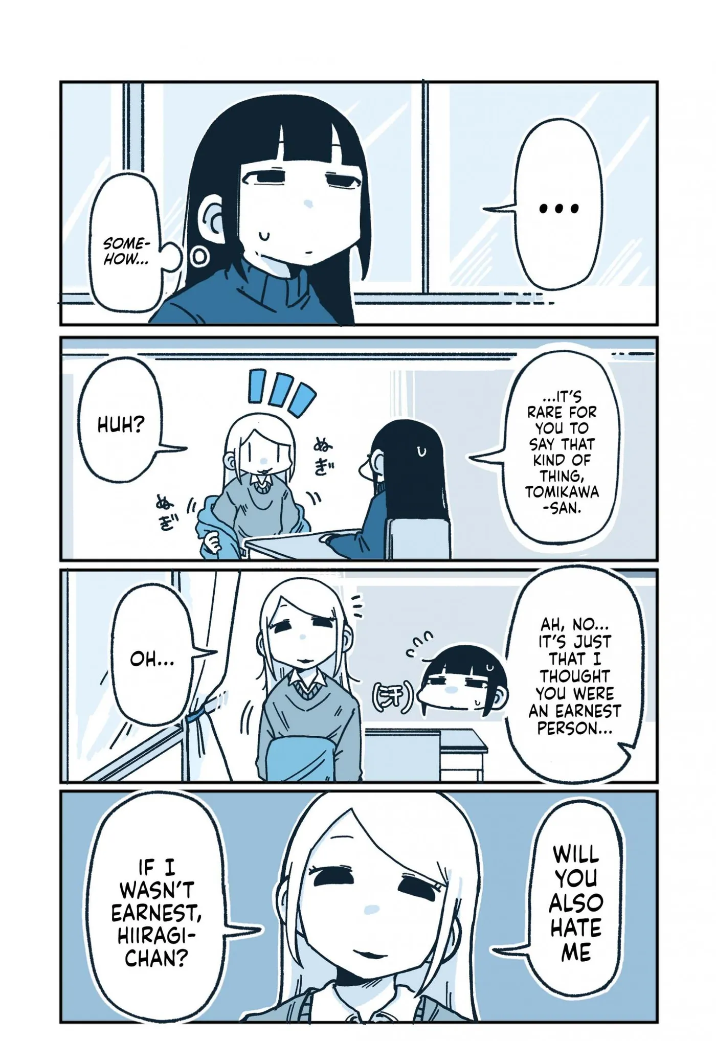 Hiiragi-chan & Tomikawa-chan Chapter 89 page 3 - 