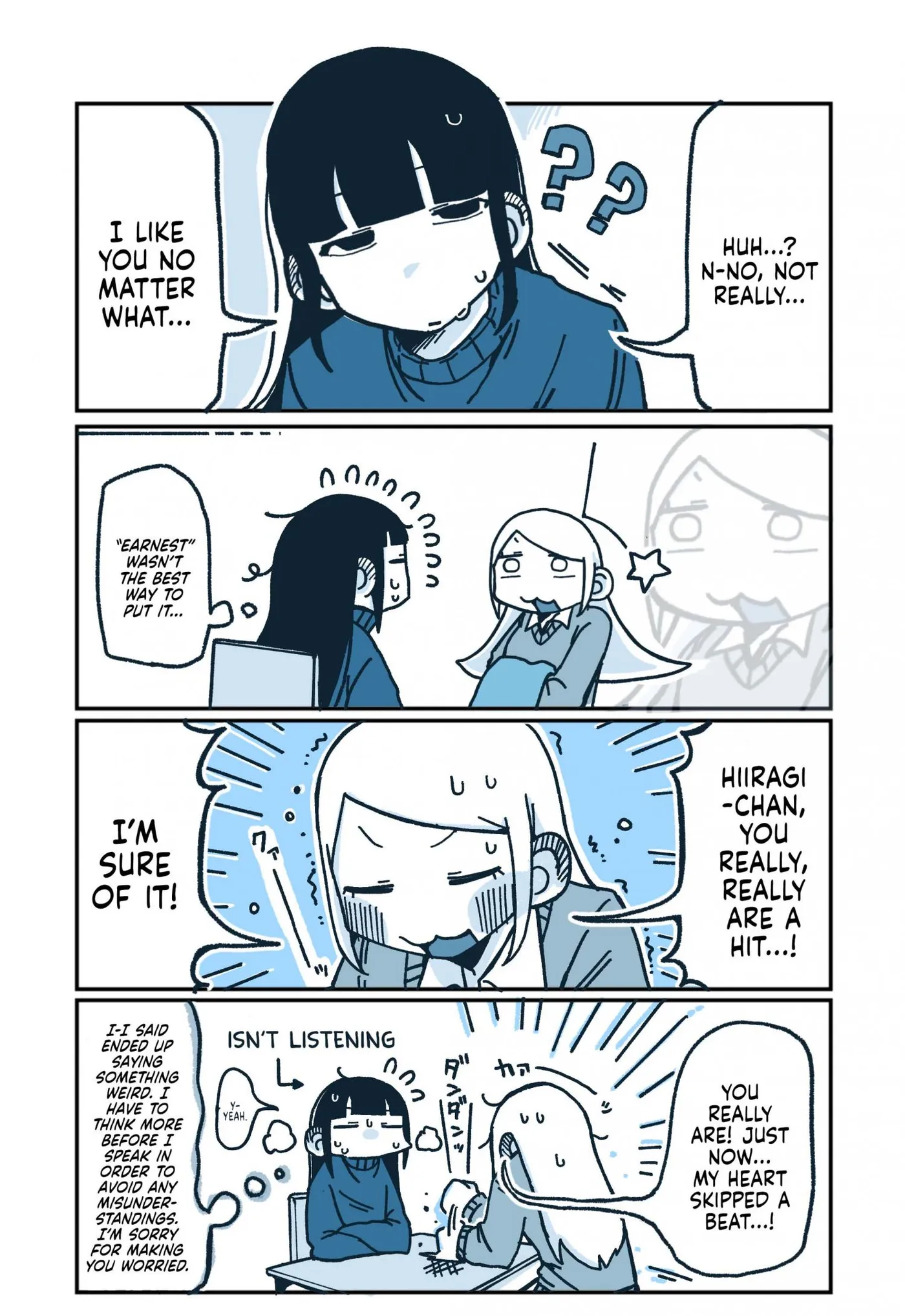 Hiiragi-chan & Tomikawa-chan Chapter 89 page 4 - 