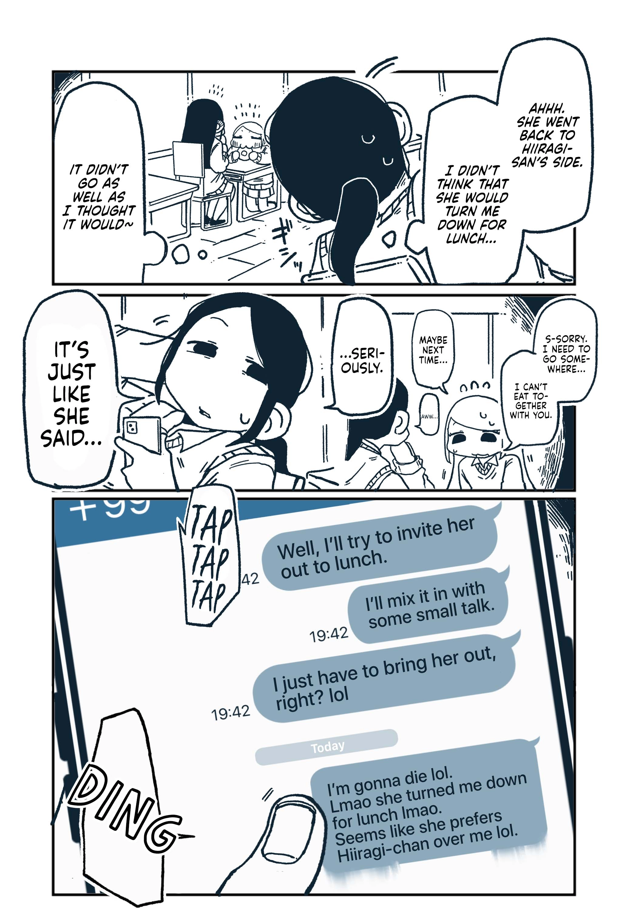 Hiiragi-chan & Tomikawa-chan Chapter 92 page 4 - 