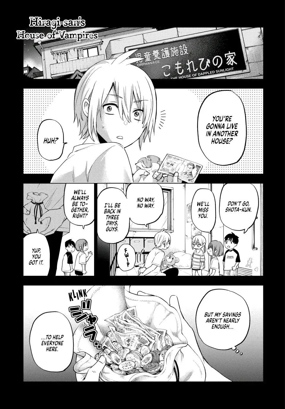 Hiiragi-san Chi no Kyuuketsu Jijou Chapter 3.1 page 1 - 