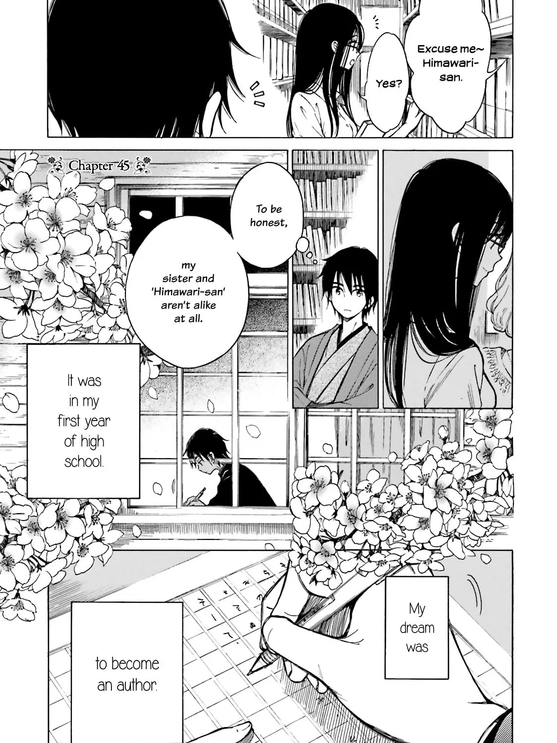 Himawari-san Chapter 45 page 1 - 