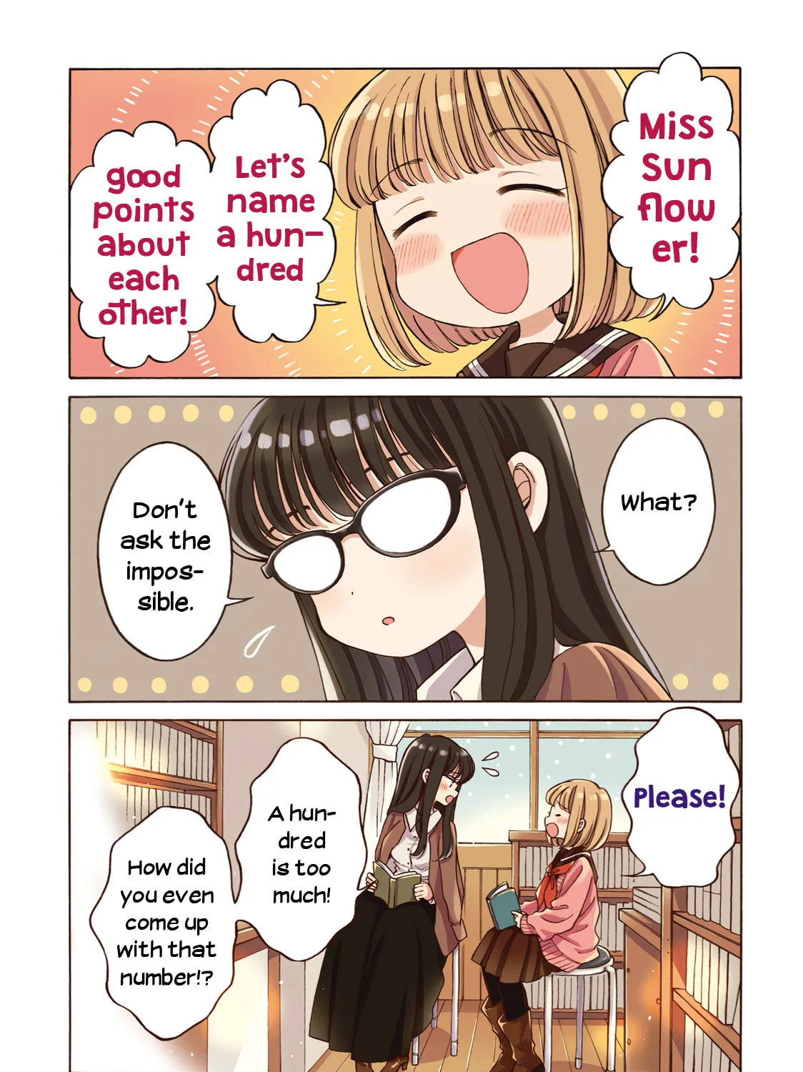 Himawari-san Chapter 91 page 1 - 