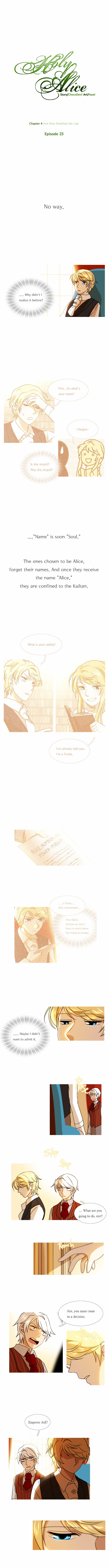 Holy Alice Chapter 23 page 1 - 