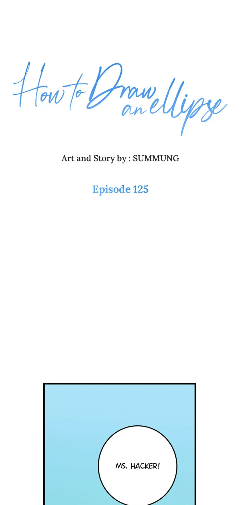 How to Draw an Ellipse Chapter 125 page 1 - 