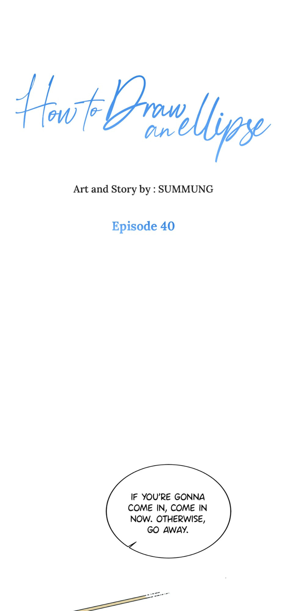 How to Draw an Ellipse Chapter 40 page 1 - 