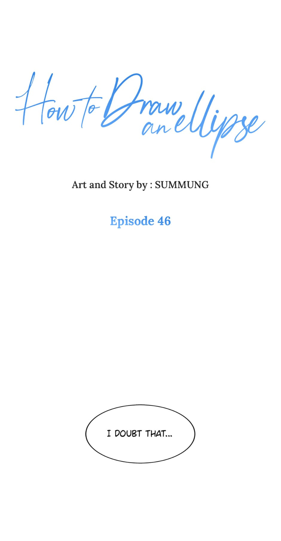 How to Draw an Ellipse Chapter 46 page 1 - 