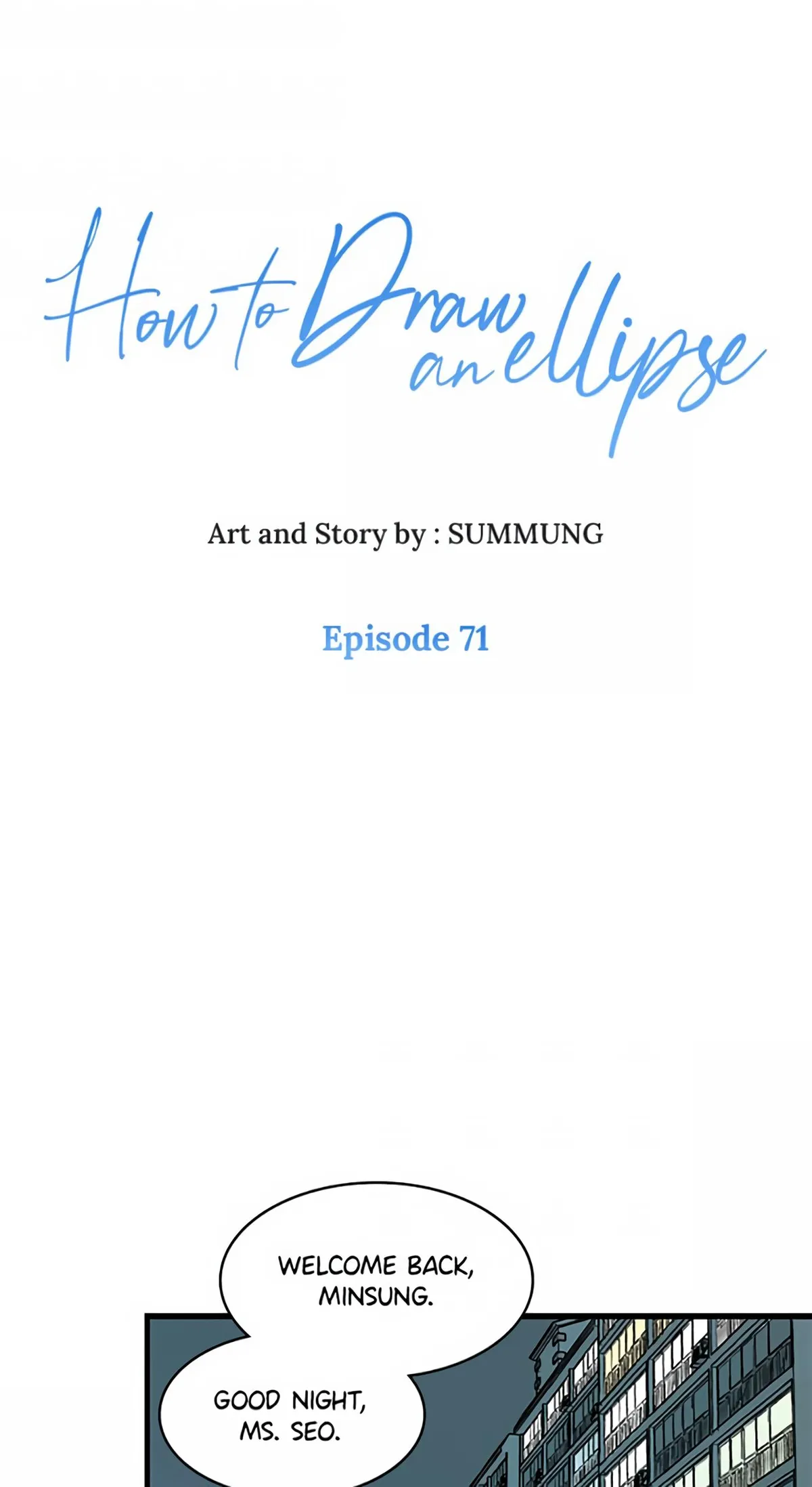 How to Draw an Ellipse Chapter 71 page 1 - 