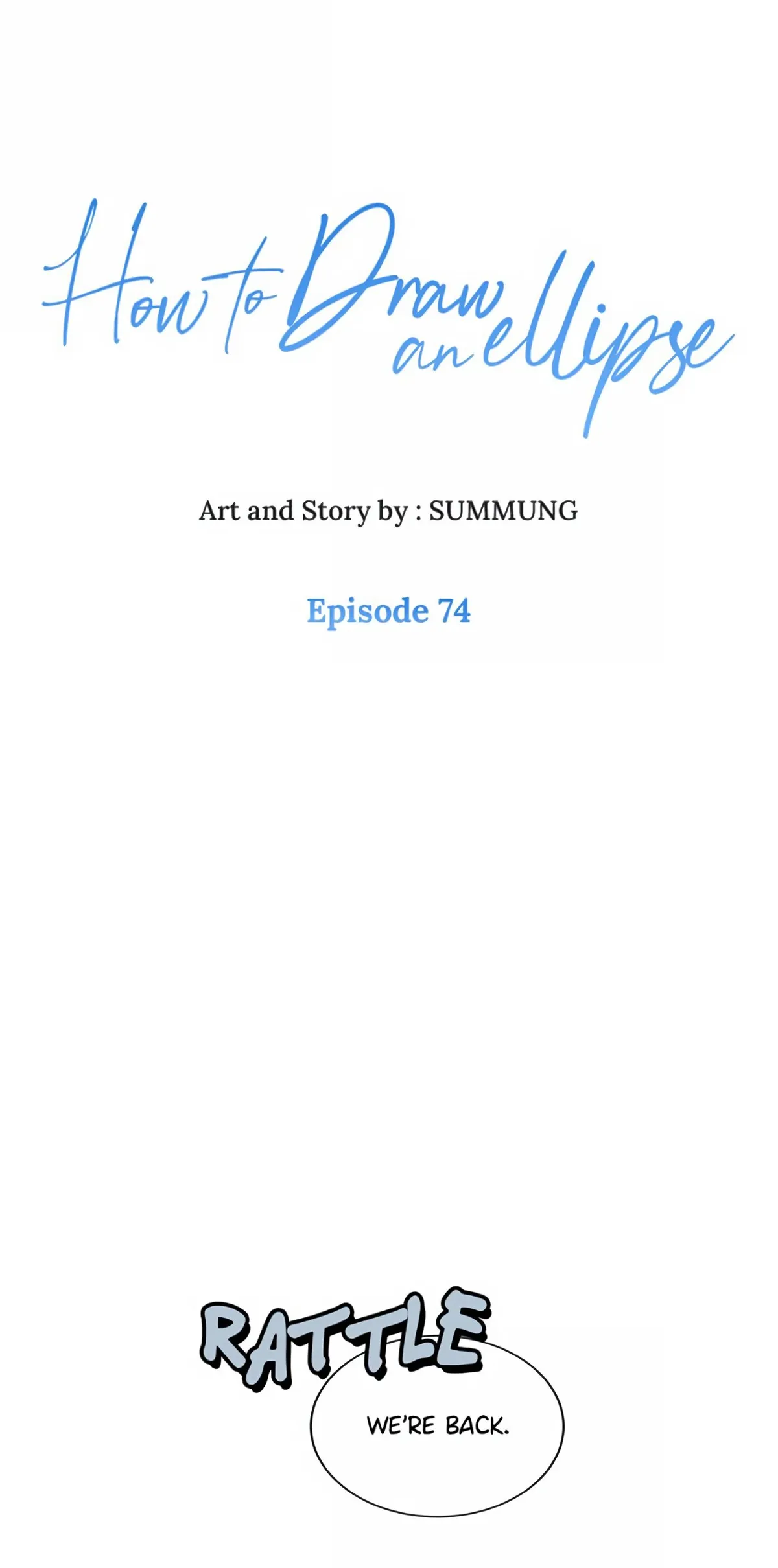 How to Draw an Ellipse Chapter 74 page 1 - 