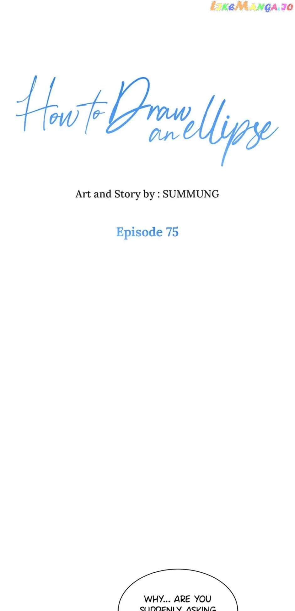 How to Draw an Ellipse Chapter 75 page 1 - 