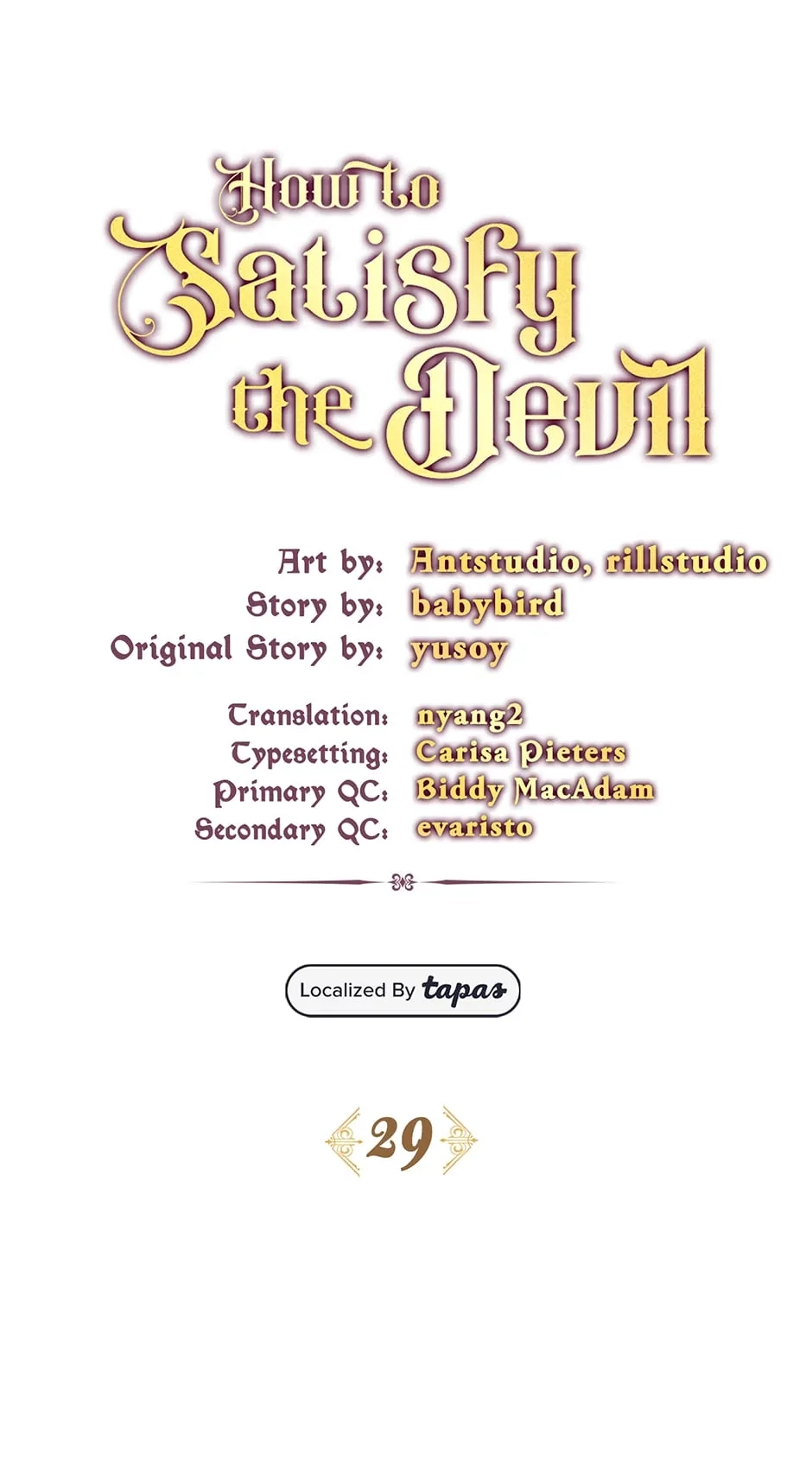 How to Satisfy the Devil Chapter 29 page 1 - 
