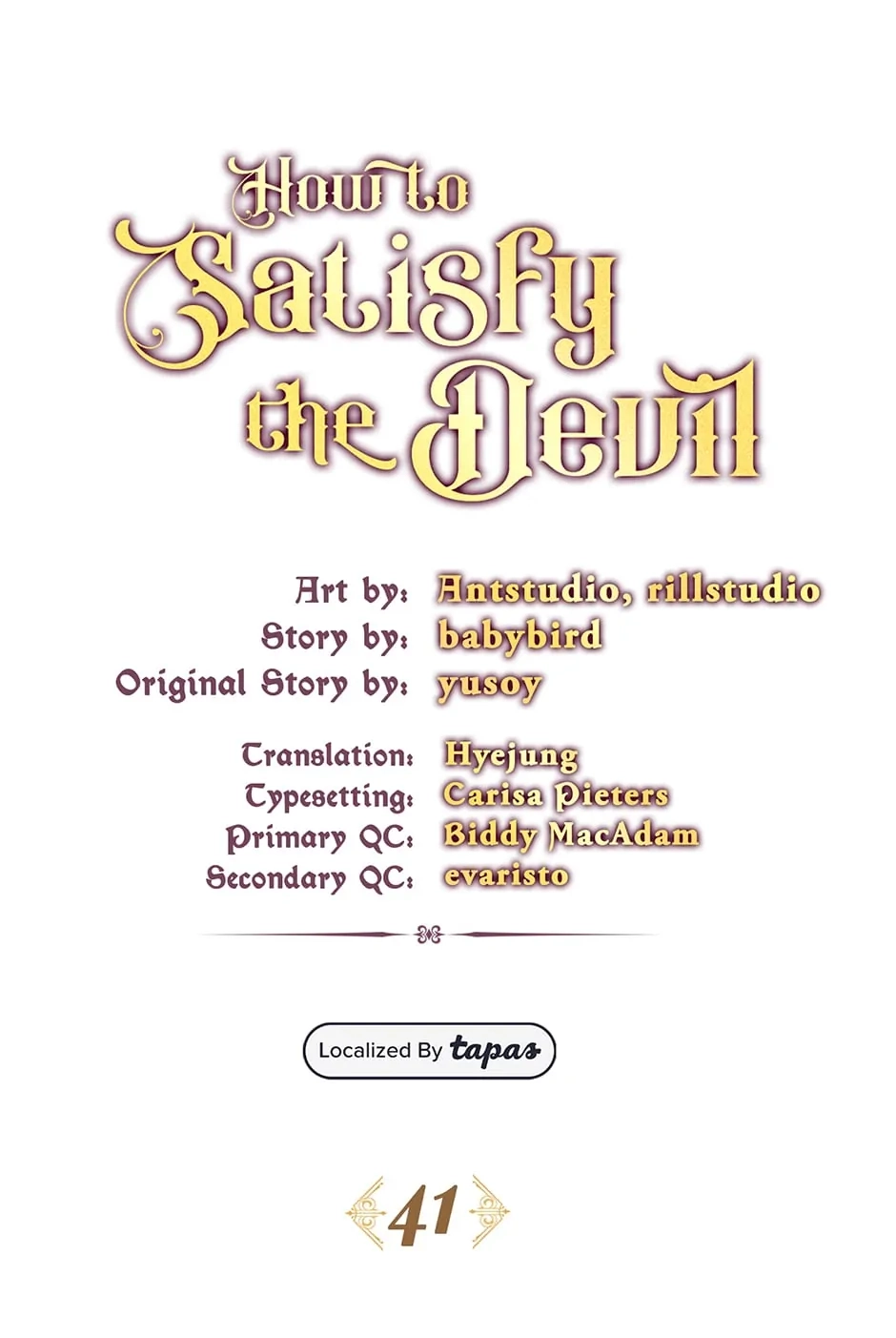 How to Satisfy the Devil Chapter 41 page 1 - 