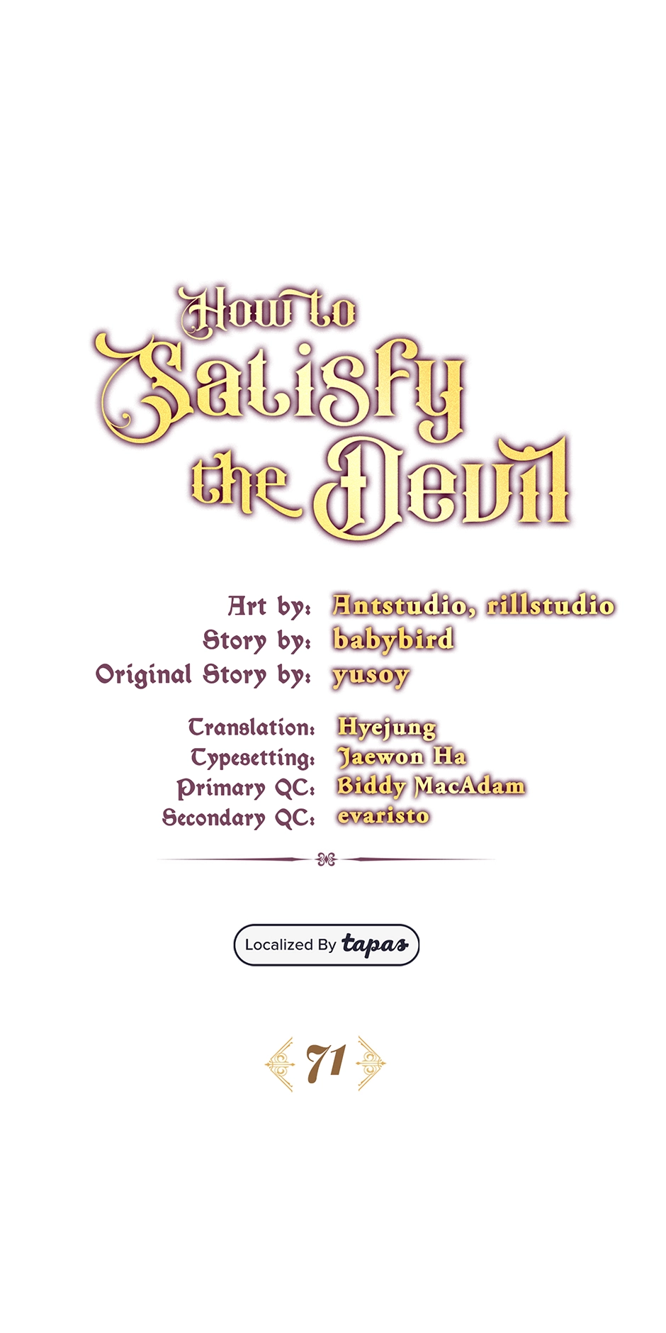 How to Satisfy the Devil Chapter 71 page 19 - 