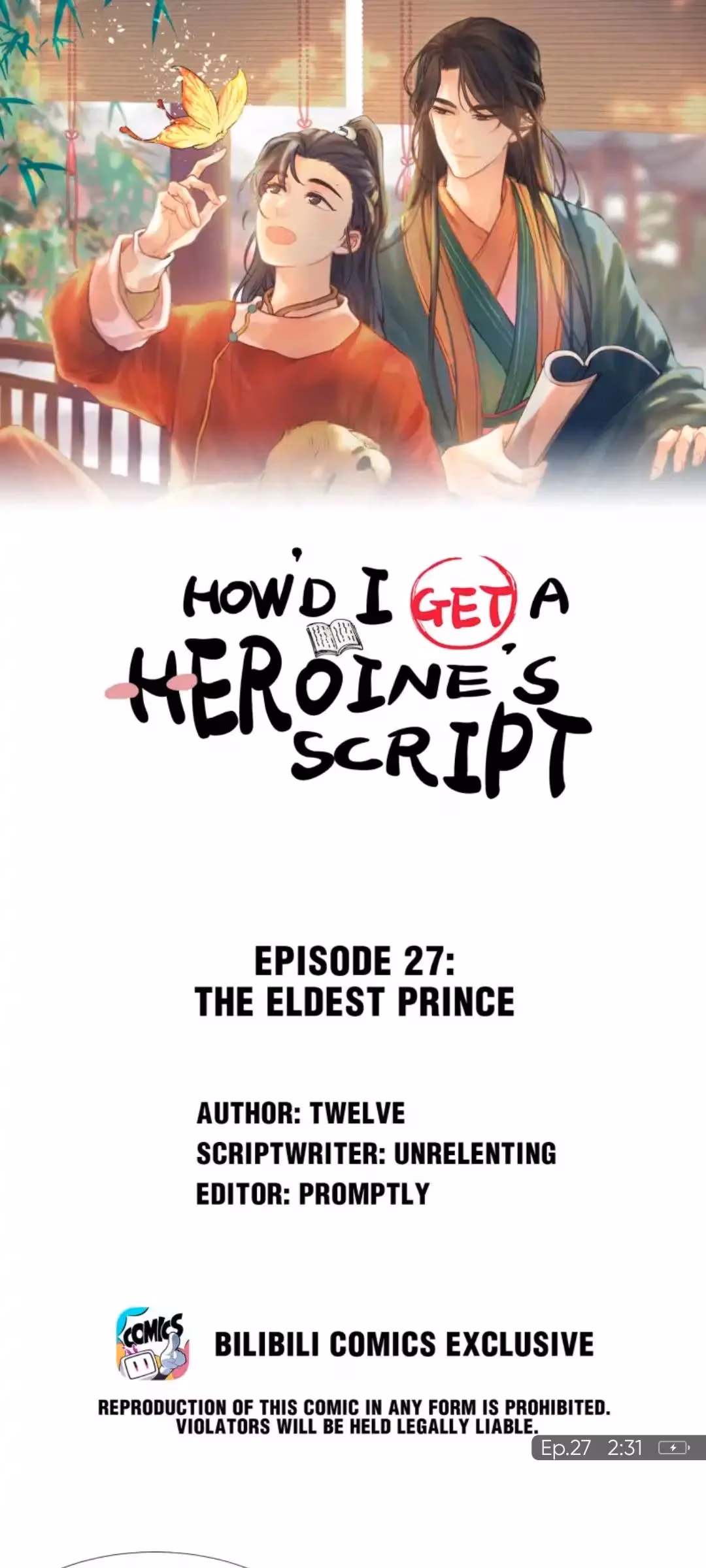 How’d I Get a Heroine’s Script? Chapter 27 page 2 - 