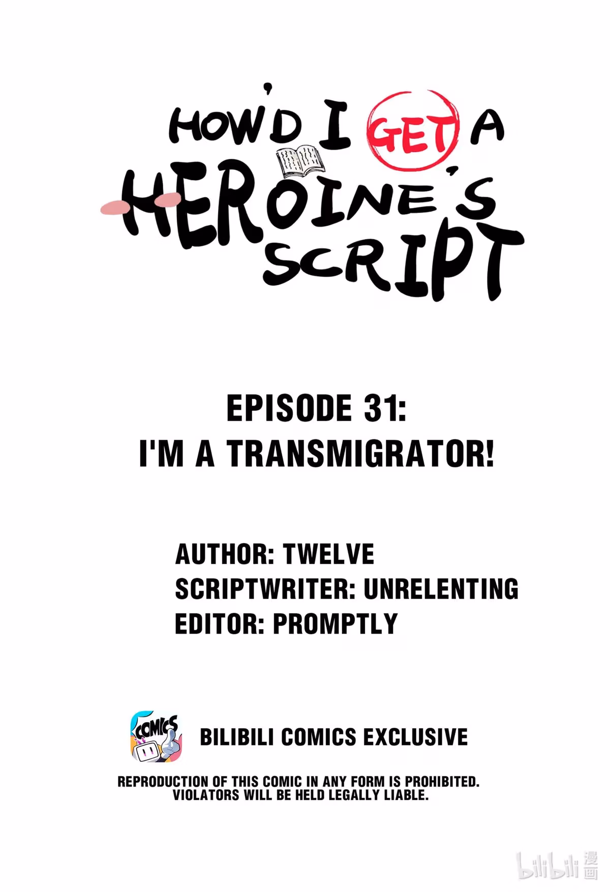 How’d I Get a Heroine’s Script? Chapter 31 page 1 - 