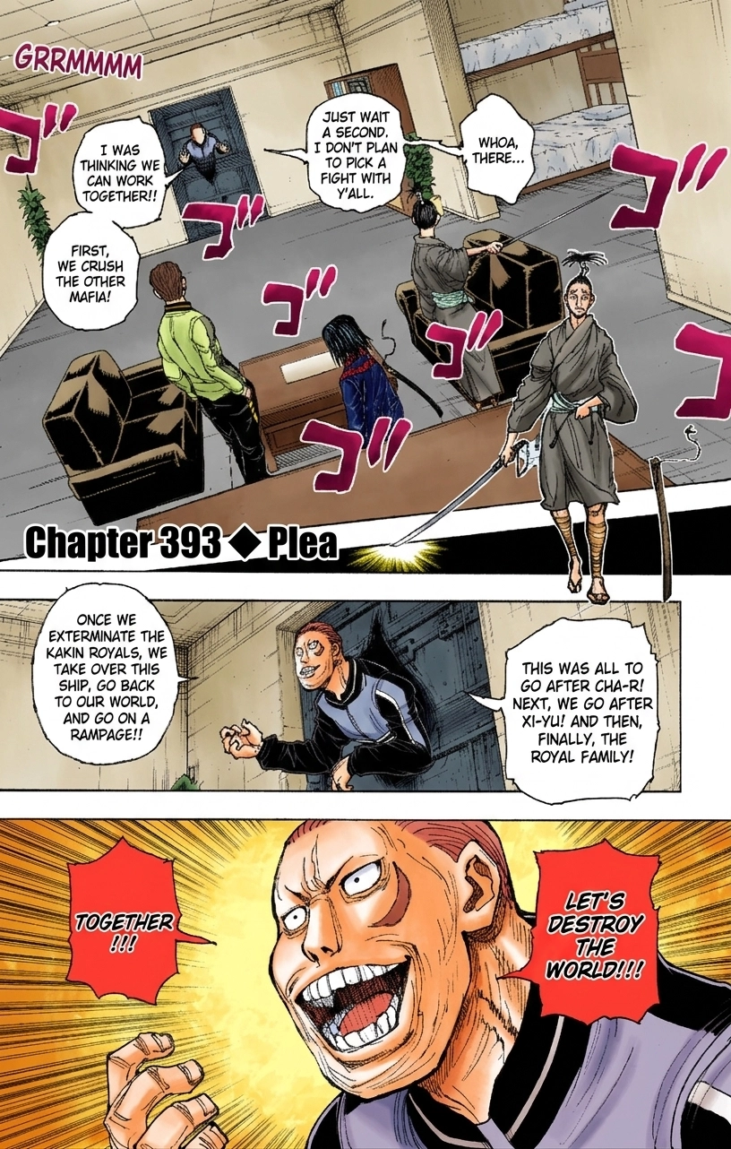 HUNTER x HUNTER (Official Colored) Chapter 393 page 1 - 