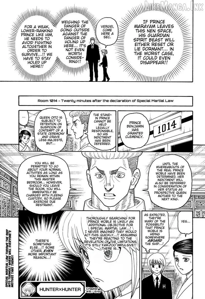 Hunter x Hunter Chapter 415 page 18 - 
