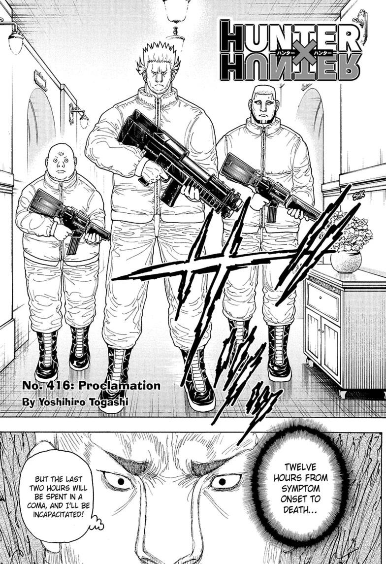 Hunter x Hunter Chapter 416 page 2 - 