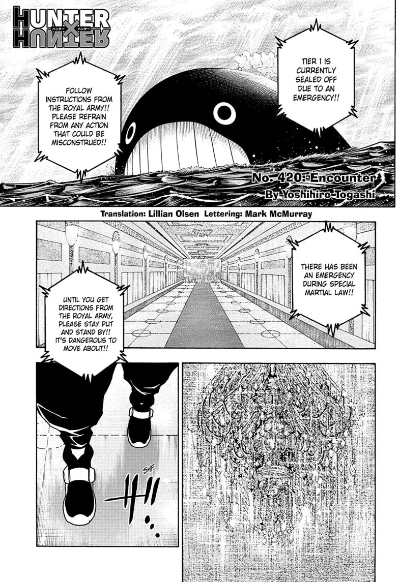 Hunter x Hunter Chapter 420 page 1 - 