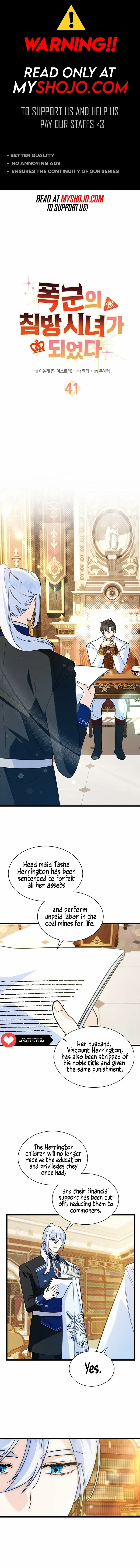 I Became The Tyrant's Chambermaid Chapter 41 page 1 - 