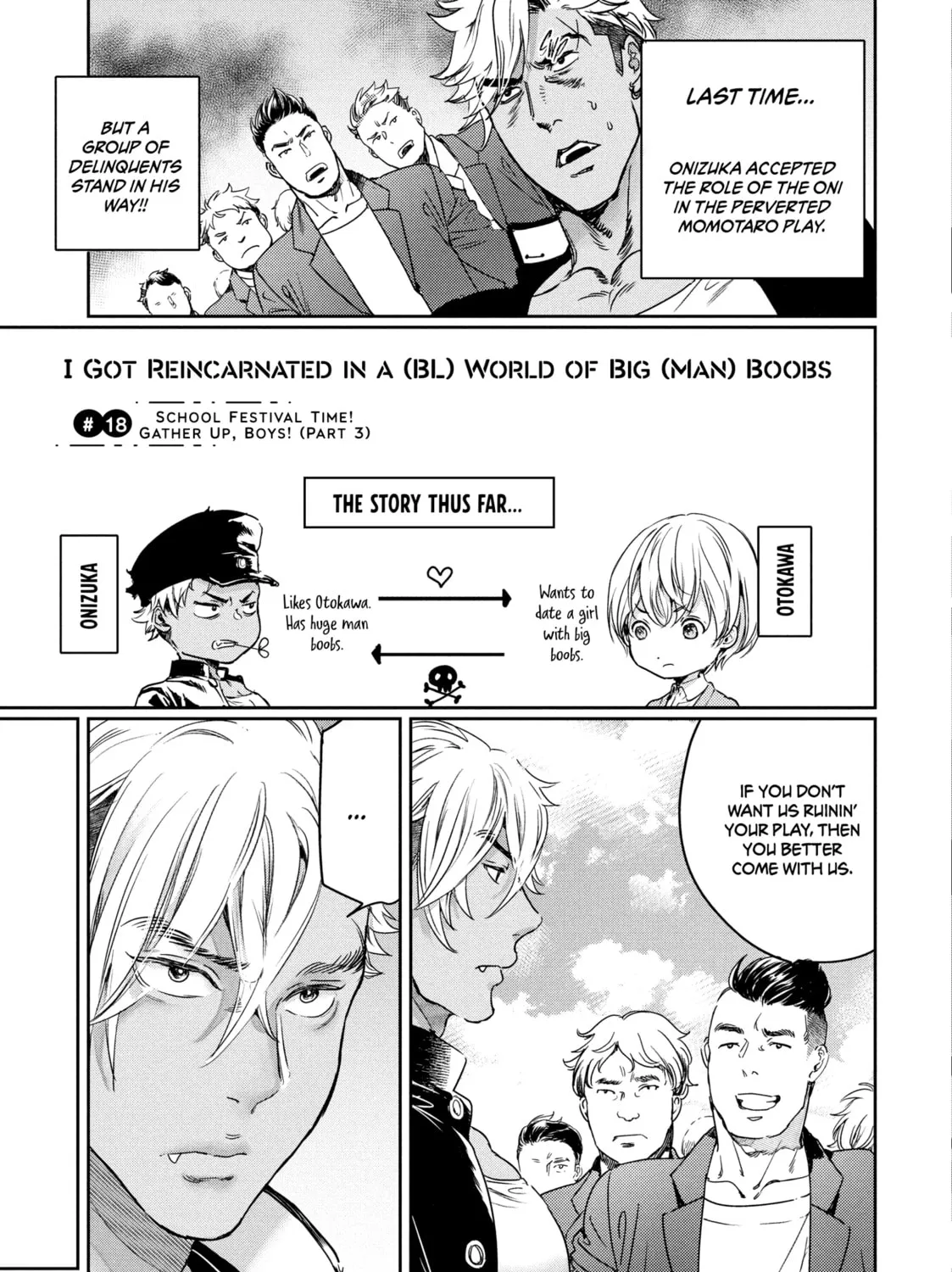 I Got Reincarnated in a (BL) World of Big (Man) Boobs Chapter 12 page 1 - 